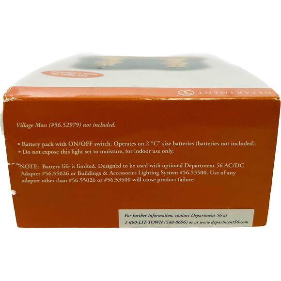 Department 56 CORN STALK LANTERNS Set of 2 in Box with Lights - Picture 12 of 12